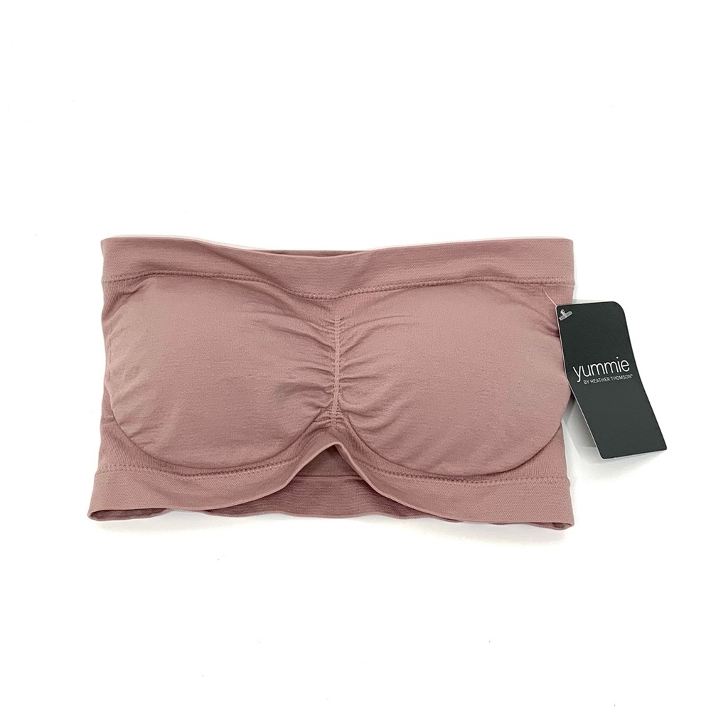 Yummie Seamless Strapless Bandeau Bra W/ Light Padded Cup New Nwt Size S/M-P/M